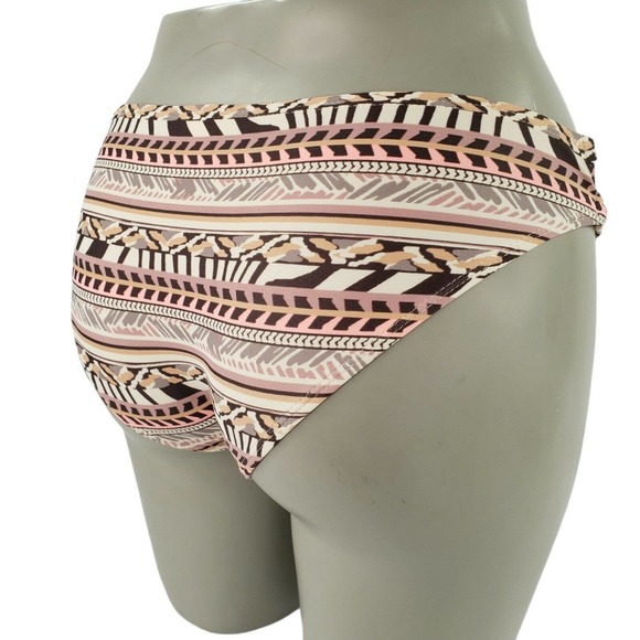 Beige Hipster Bikini Swim Bottom Juniors 3/5 Womens 0/2 Strappy Sides - Picture 5 of 12